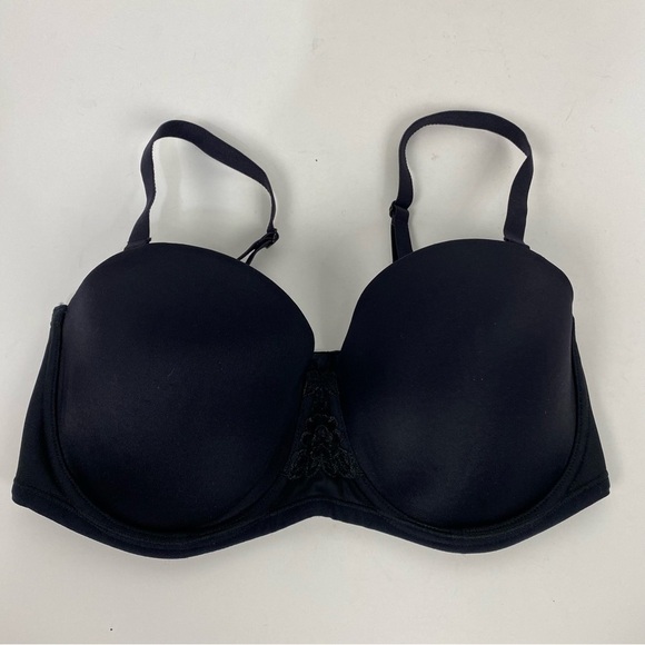 Vanity Fair Black Underwire Bra With Rubber Grips - Picture 1 of 6